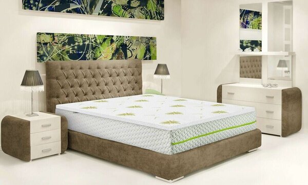 Green Future Aloe Vera Memória Topper 180x190 cm