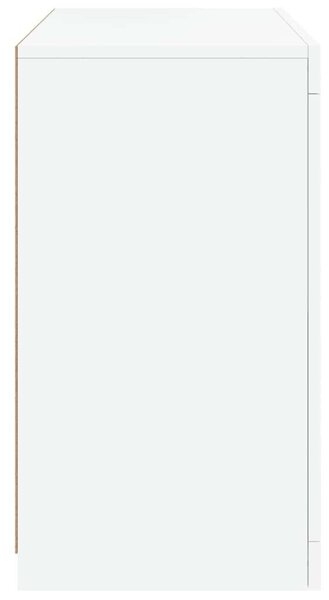 VidaXL LED-es Tálalószekrény - Fehér - 60,5x37x67 cm