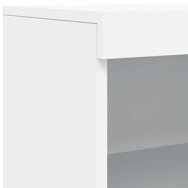VidaXL LED Tálalószekrény - Fehér - 60,5x37x100cm