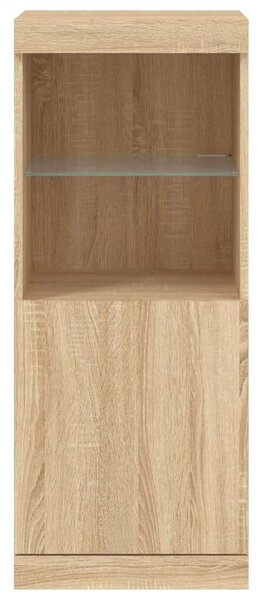 VidaXL Sonoma Tölgy Tálalószekrény LED-del - 41x37x100 cm