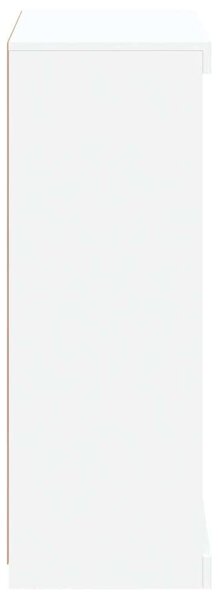 VidaXL LED Tálalószekrény - Fehér - 60,5x37x100cm