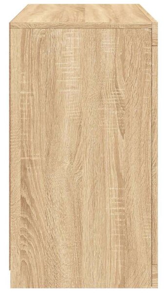 VidaXL Sonoma Tölgy Tálalószekrény LED-del - 60,5x37x67cm