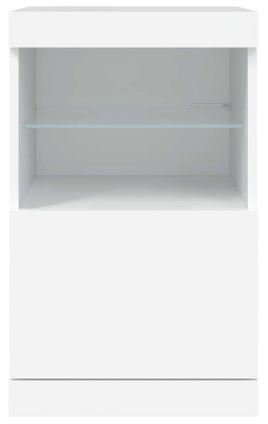 VidaXL LED Tálalószekrény - Fehér - 41x37x67 cm