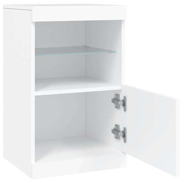 VidaXL LED Tálalószekrény - Fehér - 41x37x67 cm