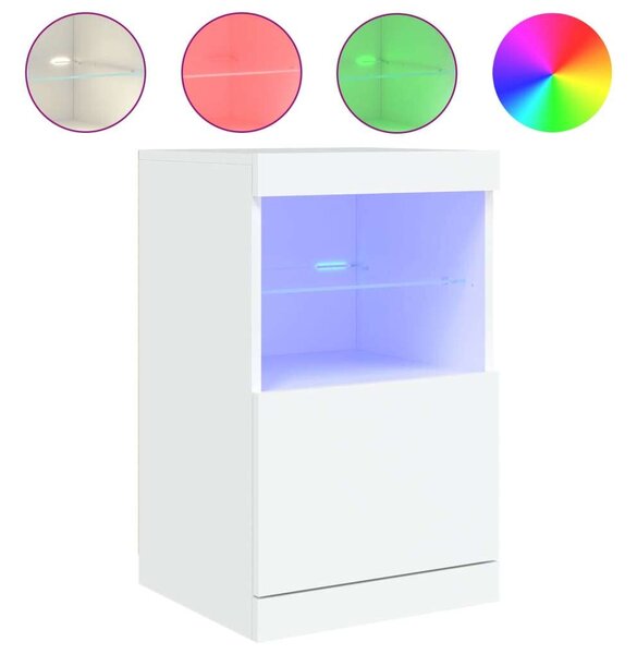 VidaXL LED Tálalószekrény - Fehér - 41x37x67 cm