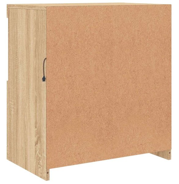 VidaXL Sonoma Tölgy Tálalószekrény LED-del - 60,5x37x67cm