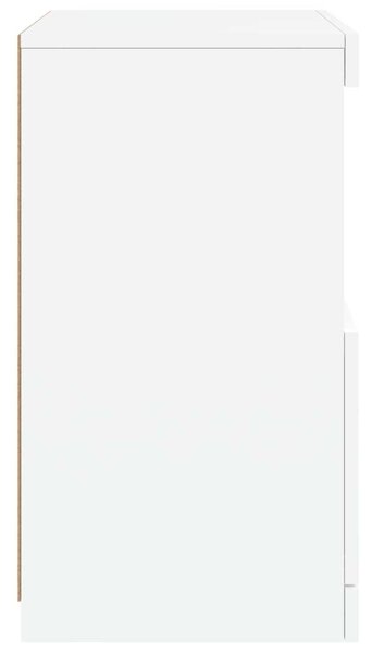 VidaXL LED Tálalószekrény - Fehér - 41x37x67 cm