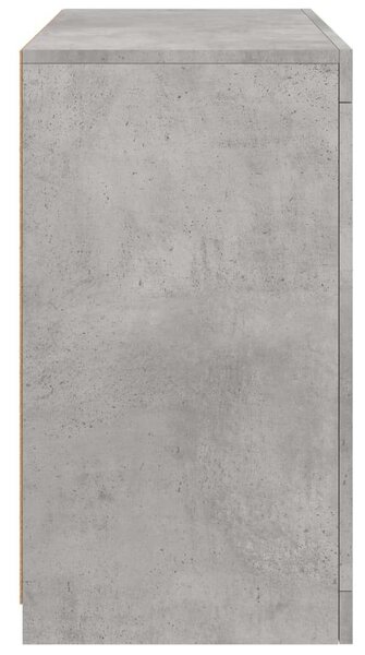 LED-es Tálalószekrény - Betonszürke - 60,5x37x67 cm