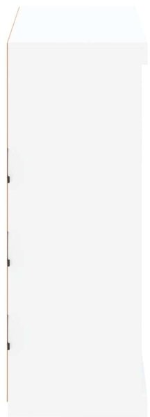 VidaXL LED Tálalószekrény - Fehér - 81x37x100 cm