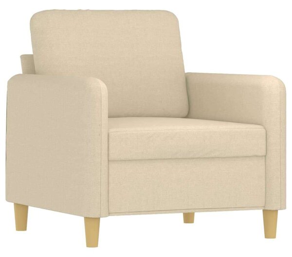 VidaXL Krémszínű Szövet Kanapéfotel - 60 cm