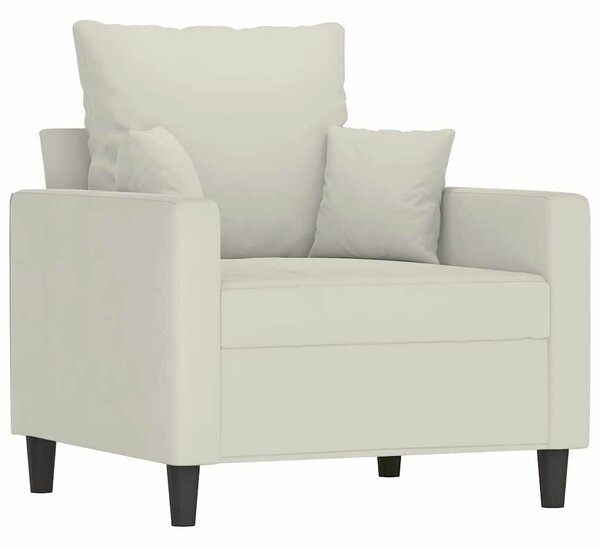 VidaXL krémszínű bársony kanapéfotel 60 cm