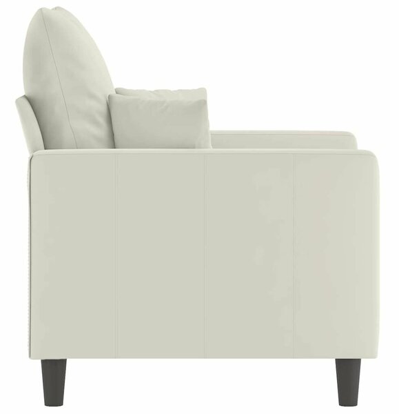 VidaXL krémszínű bársony kanapéfotel 60 cm