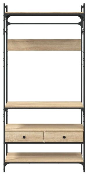 VidaXL Ruhásszekrény - Sonoma Tölgy - 89x39x184,5cm