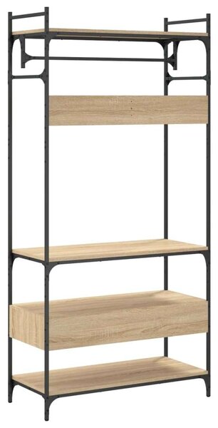 VidaXL Ruhásszekrény - Sonoma Tölgy - 89x39x184,5cm