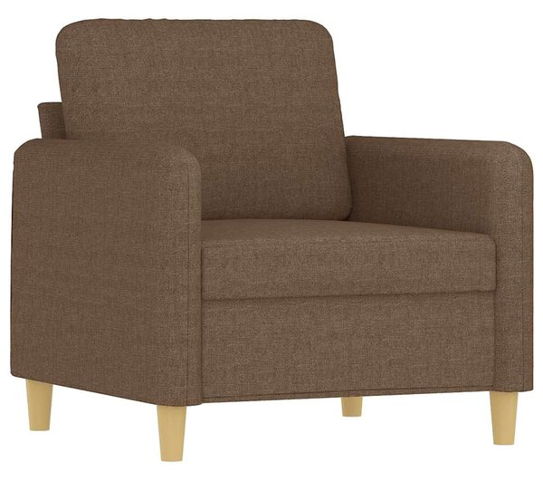 VidaXL barna szövet kanapéfotel lábtartóval 60 cm