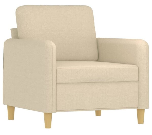 VidaXL Krémszínű Szövet Kanapéfotel - 60 cm