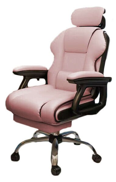 GamerElegance lábtartós szék pink