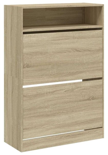 VidaXL Cipősszekrény - Sonoma Tölgy - 80x34x116 cm