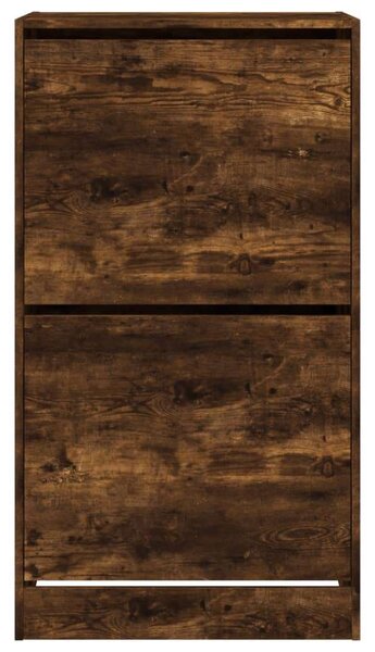 VidaXL Cipőtároló Szekrény - Füstös Tölgy - 60x42x108 cm