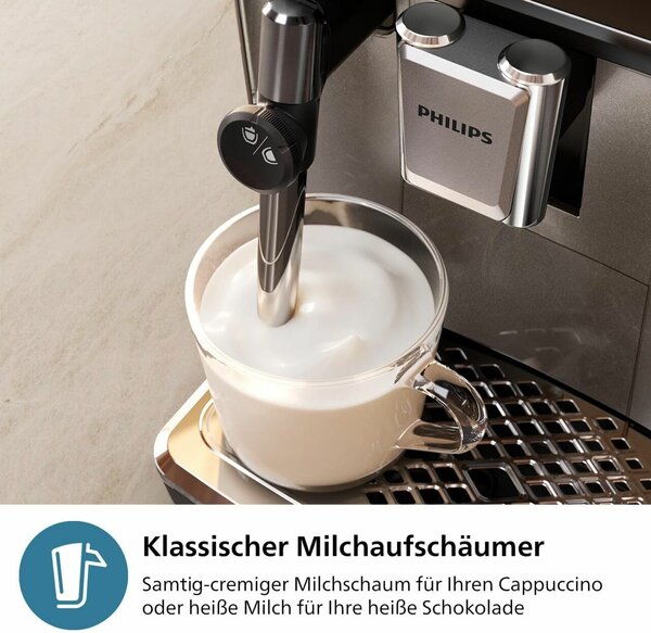 Philips EP3326/90 Panarello Plus Automata Kávéfőző 1500W, 1,8l, Fekete