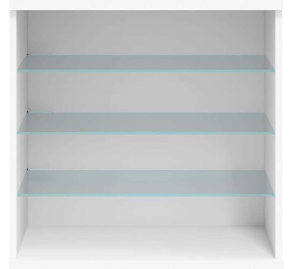 VidaXL LED-es Tálalószekrény - Fehér - 60,5x37x67 cm