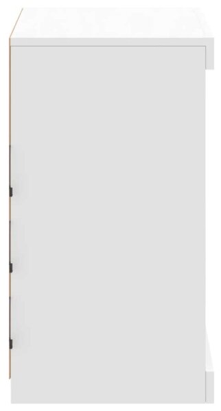 VidaXL LED-es Tálalószekrény - Fehér - 60,5x37x67 cm