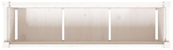 VidaXL Virágláda - Fehér Fenyő - 2 db - 110cm