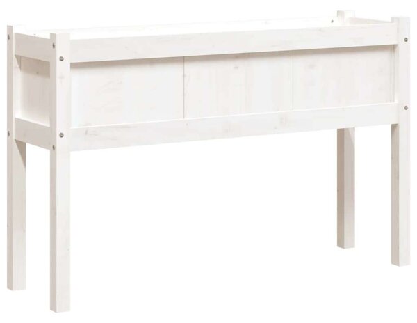 VidaXL Virágláda - Fehér Fenyő - 2 db - 110cm