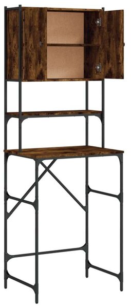 VidaXL Mosógép Polc - Füstös Tölgy - 67x48x194 cm
