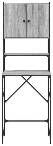 VidaXL szürke sonoma tölgy mosógépszekrény 68x48,5x194 cm