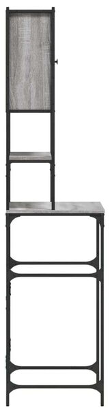 VidaXL szürke sonoma tölgy mosógépszekrény 68x48,5x194 cm