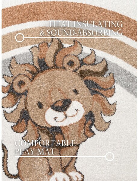 Krémszínű gyerek szőnyeg 160x230 cm Roar like a Lion Rainbow Party – Villeroy&Boch