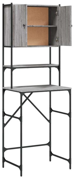 VidaXL szürke sonoma tölgy mosógépszekrény 68x48,5x194 cm