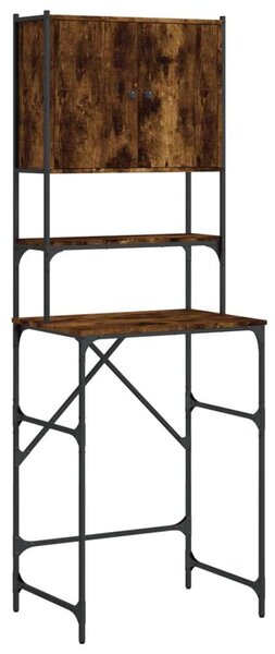 VidaXL Mosógép Polc - Füstös Tölgy - 67x48x194 cm