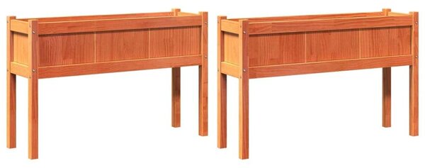 VidaXL Fa Virágláda - 2 db - 110x31x70 cm