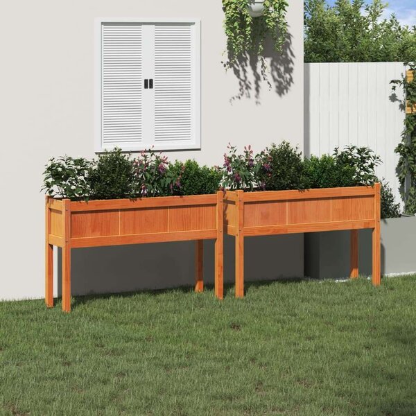 VidaXL Fa Virágláda - 2 db - 110x31x70 cm