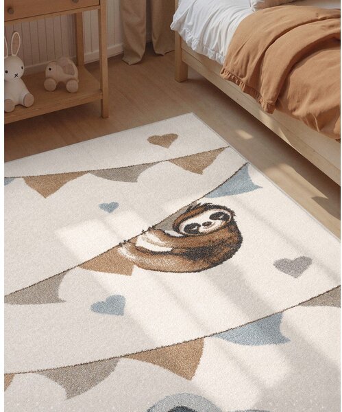 Krémszínű gyerek szőnyeg 160x230 cm Walk like an Elephant Rainbow Party – Villeroy&Boch