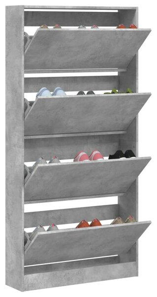 VidaXL Cipőtároló Szekrény - 4 Fiók - 80x21x163,5 cm