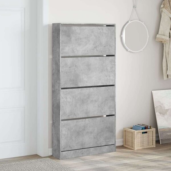 VidaXL Cipőtároló Szekrény - 4 Fiók - 80x21x163,5 cm