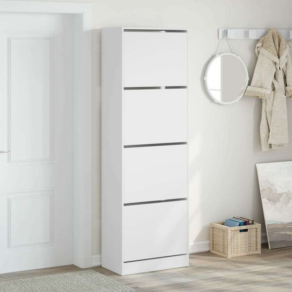 VidaXL Cipőtároló Szekrény - 4 Fiók - 60x34x187,5cm