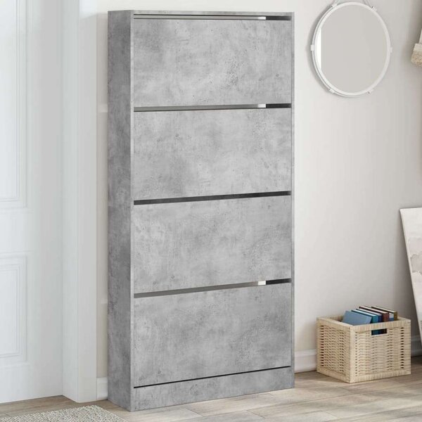 VidaXL Cipőtároló Szekrény - 4 Fiók - 80x21x163,5 cm