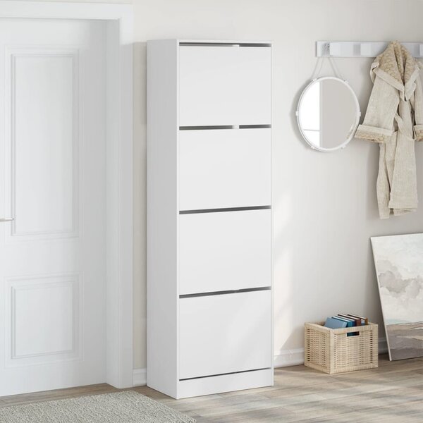 VidaXL Cipőtároló Szekrény - 4 Fiók - 60x34x187,5cm