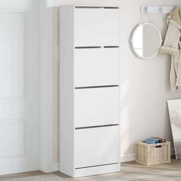 VidaXL Cipőtároló Szekrény - 4 Fiók - 60x34x187,5cm