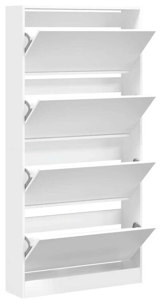 VidaXL Cipőszekrény - Fehér - 4 Fiók - 80x21x163,5cm