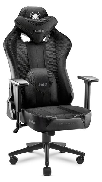 Kido by Diablo X-Player 2.0 szövet gamer szék gyerekeknek: fekete