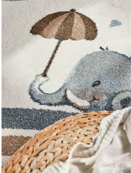 Krémszínű gyerek szőnyeg 120x170 cm Walk like an Elephant Rainy Party – Villeroy&Boch