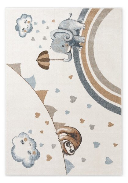 Krémszínű gyerek szőnyeg 120x170 cm Walk like an Elephant Rainy Party – Villeroy&Boch