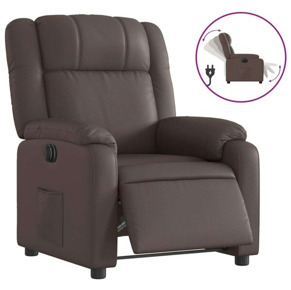 VidaXL Elektromos Relax Fotel - Barna Műbőr