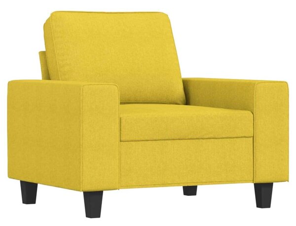 VidaXL Sárga Szövet Fotel - 60 cm Ülőfelület