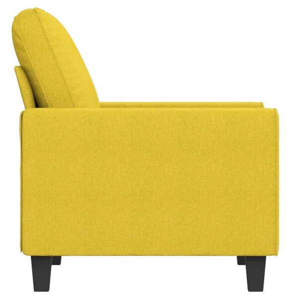 VidaXL Sárga Szövet Fotel - 60 cm Ülőfelület